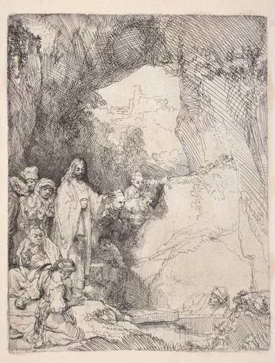 Lázár feltámasztása (Kis táblakép) alkotó: Rembrandt van Rijn