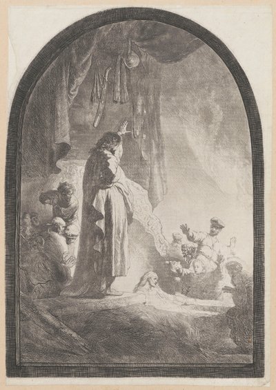 Lázár feltámasztása (nagy méretű táblakép) alkotó: Rembrandt van Rijn