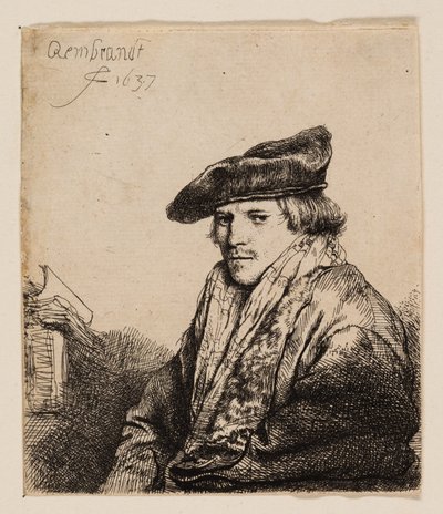 Fiatal férfi bársonysapkában (Petrus Sylvius?) alkotó: Rembrandt van Rijn