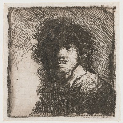 Meztelen fejű önarckép alkotó: Rembrandt van Rijn