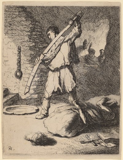 Keresztelő János lefejezése alkotó: Rembrandt van Rijn and Studio of Rembrandt