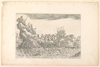 Hiclo és Naucleus argon. Neptun szekerén vezetve, az Argonauták hajóiból, Cosimo de 