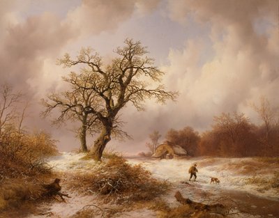 téli táj alkotó: Remigius Adrianus van Haanen