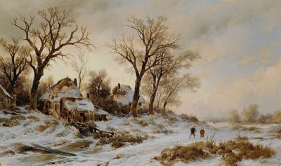 téli táj alkotó: Remigius Adrianus van Haanen