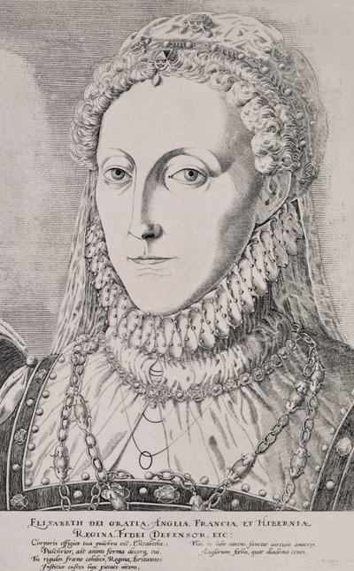 I. Erzsébet királynő (1533-1603), 1572-75 körül alkotó: Remigius Hogenbergh