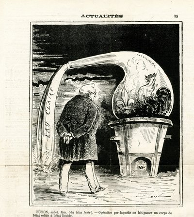 Illusztráció Jules Renard Dranerről (1833-1926) a Le Charivariban alkotó: Renard Jules Draner