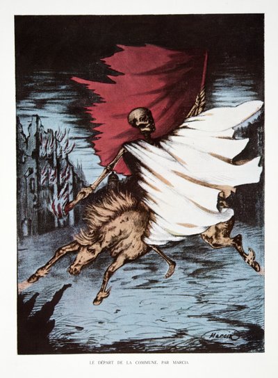A kommün távozása, a Harmadik Köztársaság története című kötetből. I, Political History, pub. 1933 (színes litho) alkotó: Renaux Ed