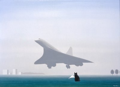 Fekete macska, 2001, Olaj, vászon alkotó: Rene Boin
