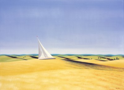 Vitorlázás Toszkánában, 2001, Olaj, vászon alkotó: Rene Boin