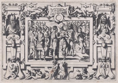 Jason megérkezik Colchisba Jason végül megérkezett Colchisba..., 1563. alkotó: Rene Boyvin