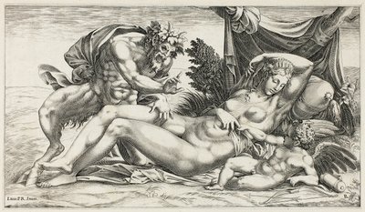 Jupiter és Antiope alkotó: Rene Boyvin