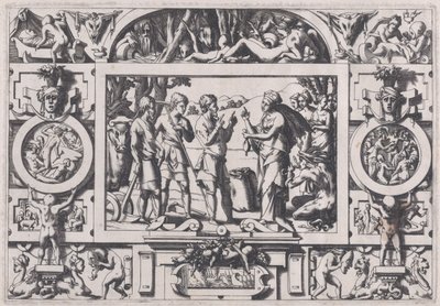Ino királyné és a férj Ino királyné mindenütt elrontja az egyéves magvát..., 1563. alkotó: Rene Boyvin