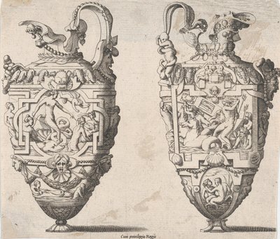 Két váza, XVI-XVII. alkotó: Rene Boyvin