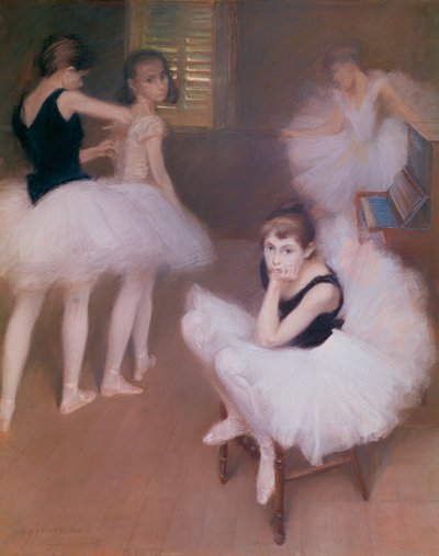Jeunes danseuses au repos - Fiatal táncosok pihenése ... alkotó: René François Xavier Prinet