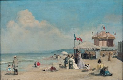 A strand Cabourgban alkotó: René François Xavier Prinet