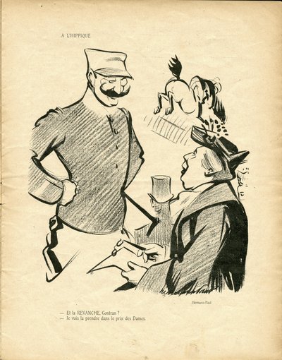 Hermann-Paul (1864-1940) illusztrációja a Vadkacsában alkotó: Rene George Hermann Paul