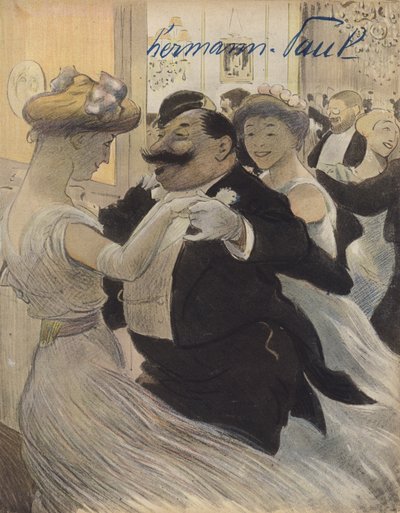 Társastánc (színes litó) alkotó: Rene George Hermann Paul
