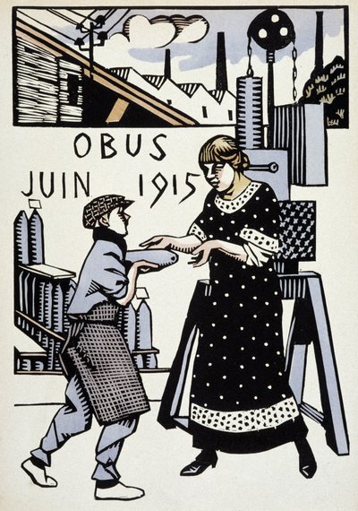 1915. június - a "" Háborús naptárban" - Hermann-Paul rajza, szerk. 1916 alkotó: Rene George Hermann Paul
