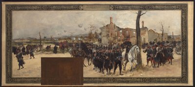 Vázlat a párizsi városháza prefektusi kabinetjéhez: Külső védelem alkotó: Rene Joseph Gilbert