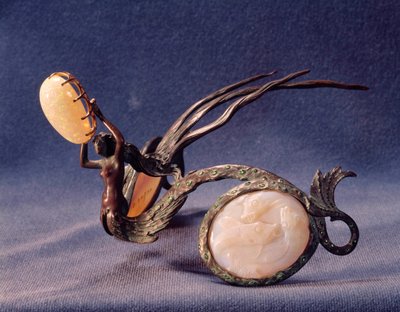 Ékszer: Diademe, Rene Lalique (1860-1945) alkotó: Rene Jules Lalique