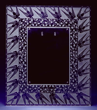 Muguet et Hirondeues tükörkeret (üveg) alkotó: Rene Jules Lalique