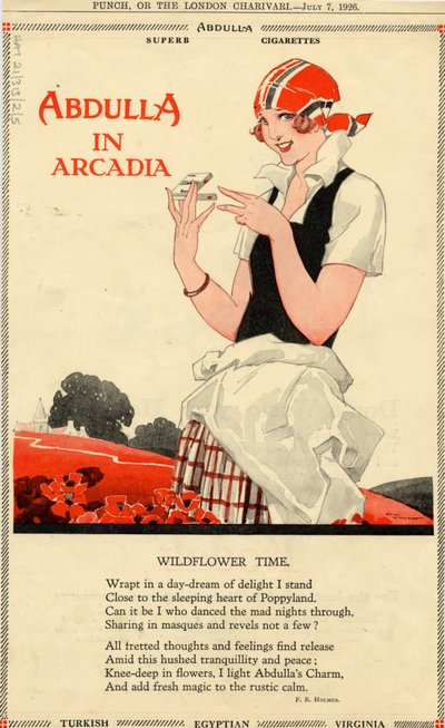 Abdulla cigaretta, 1926 alkotó: Rene Vincent