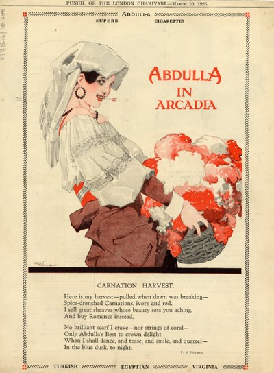 Abdulla cigaretta, 1926 alkotó: Rene Vincent