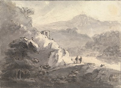 Táj két figurával egy úton alkotó: Rev. William Gilpin