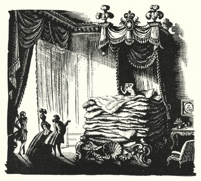 Hans Christian Andersen: Az igazi hercegnő (litho) alkotó: Rex (after) Whistler