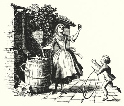 Hans Christian Andersen: A felső és a labda (litho) alkotó: Rex (after) Whistler