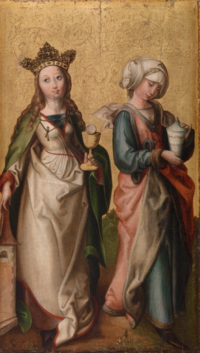 Szent Borbála és Mária Magdolna alkotó: Rhenish Master