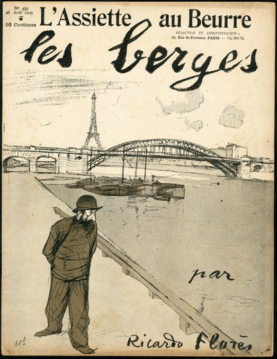 A „” L’Plate au beurre” borítója, 439. szám, Szatirikus színekben alkotó: Ricardo Flores