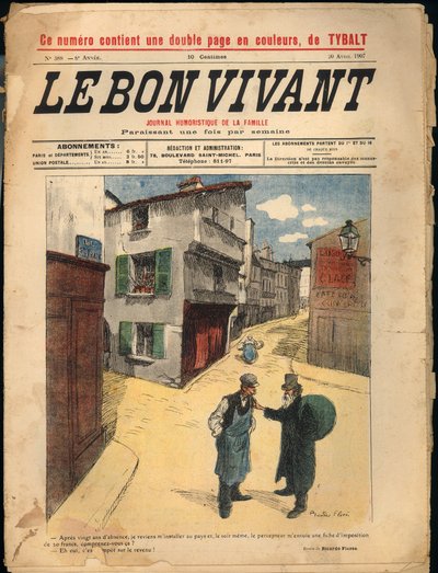 A "Le Bon Vivant" folyóirat címlapja, 388. szám, 1907. április 20. (nyomtatott papír) alkotó: Ricardo Flores