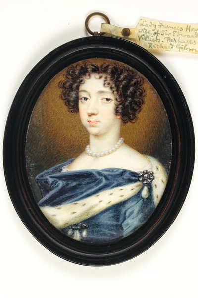 Lady Frances Howard (akvarell elefántcsonton) alkotó: Richard  Gibson