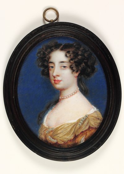 Lady Charlotte Fitzroy, Litchfield grófnője (akvarell pergamen) alkotó: Richard  Gibson