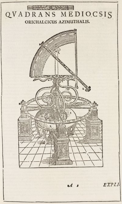 Tycho Brahe kvadránsa (fordított), 1577 körül alkotó: John Pardon
