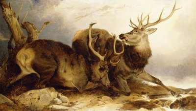 A harc, 1847 alkotó: Richard Ansdell