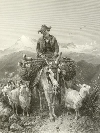 A granadai kecskepásztor alkotó: Richard Ansdell