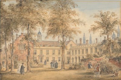 Trinity Hall a kertből, Cambridge alkotó: Richard Banks Harraden