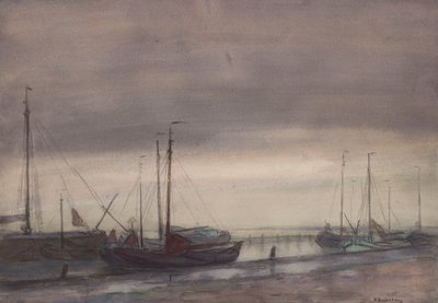 Schelde-kikötő Doelben alkotó: Richard Baseleer