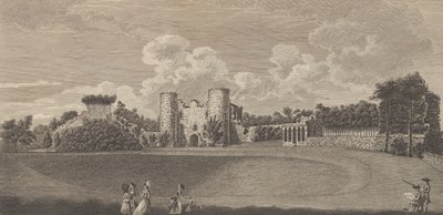 Tunbridge kastély Kent megyében, Edward Hasted, The History and... című művéből, 1777-90. alkotó: Richard Bernard Godfrey