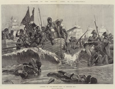 A brit hadsereg csatái, Alexandria (metszet) alkotó: Richard Caton II (after) Woodville