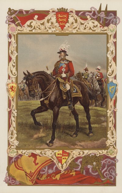 VII. Edward király tábornagy egyenruhájában (színes litó) alkotó: Richard Caton II (after) Woodville