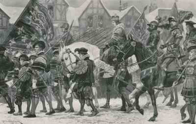 VI. Edward koronázási körmenete Londonban alkotó: Richard Caton Woodville