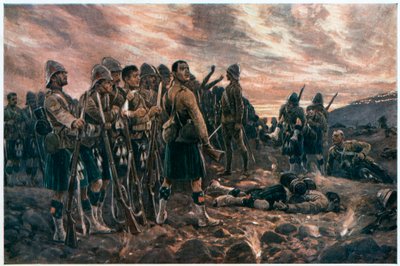 "Minden, ami megmaradt belőlük", 2. búr háború, 1899. alkotó: Richard Caton Woodville II