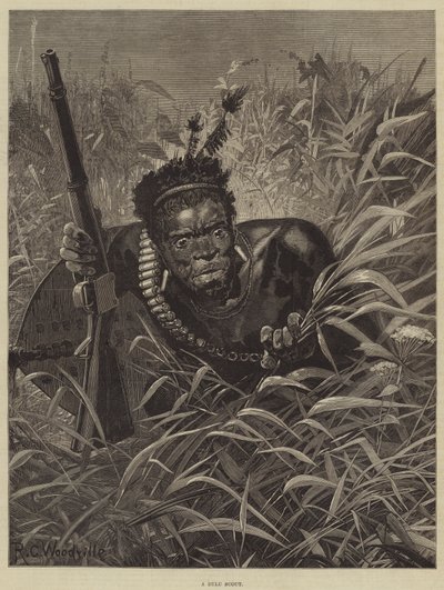 Zulu cserkész alkotó: Richard Caton Woodville junior