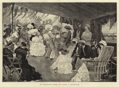 Délutáni tánc egy Man-of-War fedélzetén alkotó: Richard Caton Woodville junior