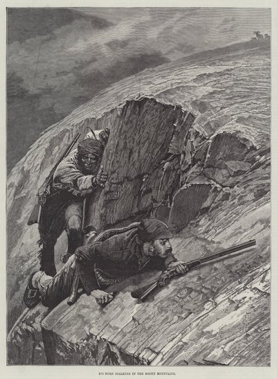 Big Horn Stalking a Sziklás-hegységben alkotó: Richard Caton Woodville junior