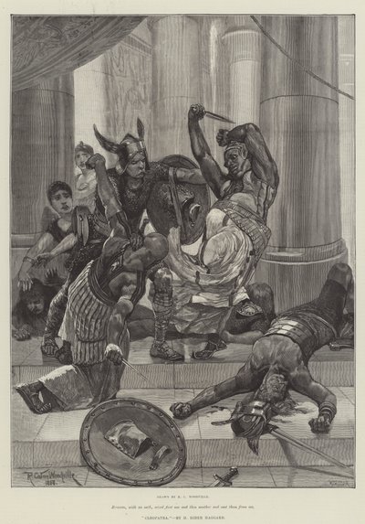 Kleopátra, írta H Rider Haggard alkotó: Richard Caton Woodville junior