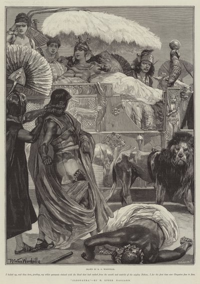 Kleopátra, H Rider Haggard alkotó: Richard Caton Woodville junior